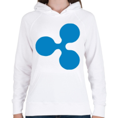 PRINTFASHION Ripple - Női kapucnis pulóver - Fehér