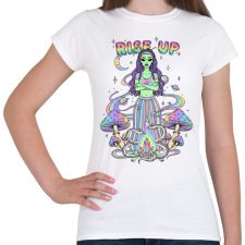 PRINTFASHION rise up - Női póló - Fehér női póló