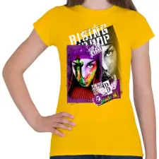 PRINTFASHION RISING HIP HOP - Női póló - Sárga női póló