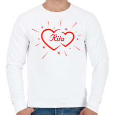 PRINTFASHION Rita - Férfi pulóver - Fehér férfi pulóver, kardigán