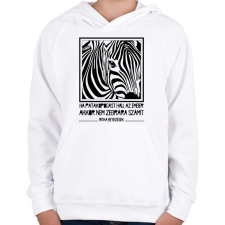 PRINTFASHION Ritka betegségek - Gyerek kapucnis pulóver - Fehér gyerek pulóver, kardigán