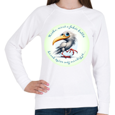 PRINTFASHION Ritka, mint a fehér holló... - Női pulóver - Fehér női pulóver, kardigán