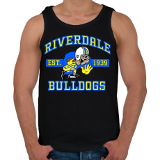 PRINTFASHION Riverdale Bulldogs - Férfi atléta - Fekete