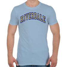 PRINTFASHION Riverdale - Férfi póló - Világoskék férfi póló