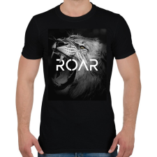 PRINTFASHION Roar - Férfi póló - Fekete férfi póló
