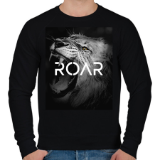 PRINTFASHION Roar - Férfi pulóver - Fekete férfi pulóver, kardigán