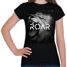 PRINTFASHION Roar - Női póló - Fekete