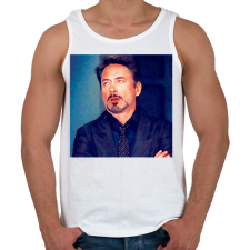 PRINTFASHION robert downey jr - Férfi atléta - Fehér atléta, trikó