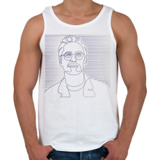 PRINTFASHION Robert Downey Jr. - Vonalas - Férfi atléta - Fehér