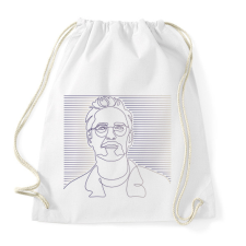 PRINTFASHION Robert Downey Jr. - Vonalas - Sportzsák, Tornazsák - Fehér tornazsák