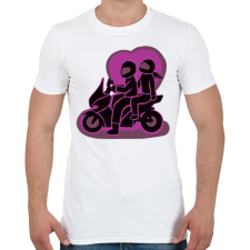 PRINTFASHION robiketten - Férfi póló - Fehér férfi póló