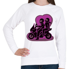 PRINTFASHION robiketten - Női pulóver - Fehér női pulóver, kardigán