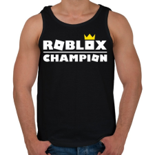 PRINTFASHION Roblox Champion - Férfi atléta - Fekete atléta, trikó