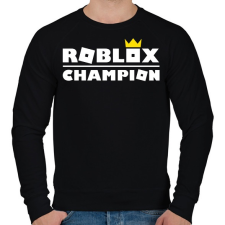 PRINTFASHION Roblox Champion - Férfi pulóver - Fekete férfi pulóver, kardigán