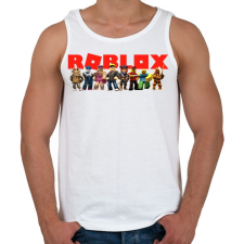 PRINTFASHION Roblox - Férfi atléta - Fehér atléta, trikó