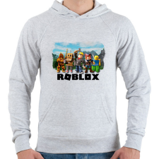 PRINTFASHION Roblox - Férfi kapucnis pulóver - Sport szürke férfi pulóver, kardigán