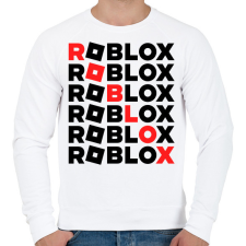 PRINTFASHION roblox - Férfi pulóver - Fehér férfi pulóver, kardigán