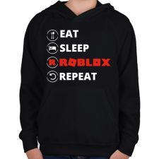 PRINTFASHION roblox - Gyerek kapucnis pulóver - Fekete gyerek pulóver, kardigán