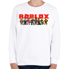 PRINTFASHION Roblox - Gyerek pulóver - Fehér