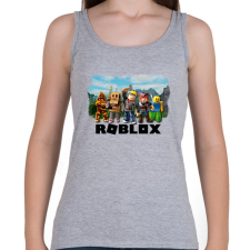 PRINTFASHION Roblox - Női atléta - Sport szürke női trikó