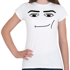 PRINTFASHION Roblox sigma face - Női póló - Fehér női póló