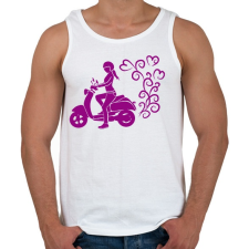 PRINTFASHION Robogós lány - Férfi atléta - Fehér atléta, trikó