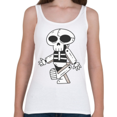 PRINTFASHION Robot-koponya - Női atléta - Fehér