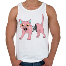 PRINTFASHION Robot macskában egér pilóta - Férfi atléta - Fehér atléta, trikó