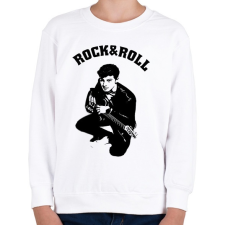 PRINTFASHION rock and roll4 - Gyerek pulóver - Fehér gyerek pulóver, kardigán