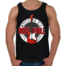 PRINTFASHION Rock and roll - Férfi atléta - Fekete