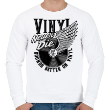 PRINTFASHION Rock and roll - Férfi pulóver - Fehér férfi pulóver, kardigán