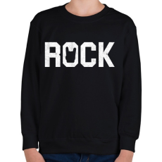 PRINTFASHION Rock and roll - Gyerek pulóver - Fekete