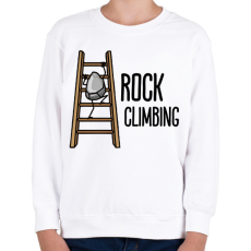 PRINTFASHION Rock climbing - Gyerek pulóver - Fehér