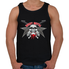 PRINTFASHION rock - Férfi atléta - Fekete atléta, trikó