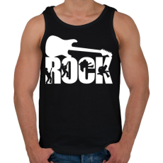 PRINTFASHION Rock Music - Férfi atléta - Fekete