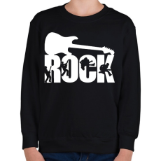 PRINTFASHION Rock Music - Gyerek pulóver - Fekete