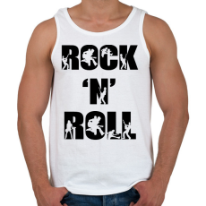 PRINTFASHION Rock n Roll - Férfi atléta - Fehér