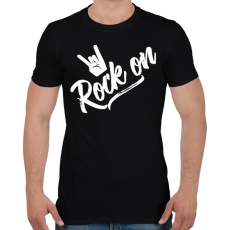 PRINTFASHION Rock n Roll - Férfi póló - Fekete