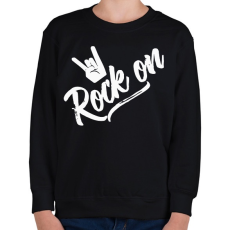 PRINTFASHION Rock n Roll - Gyerek pulóver - Fekete