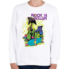 PRINTFASHION rock 'n roller - Gyerek pulóver - Fehér gyerek pulóver, kardigán