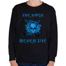 PRINTFASHION rock never die4 - Gyerek pulóver - Fekete gyerek pulóver, kardigán