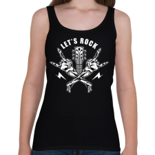 PRINTFASHION Rock - Női atléta - Fekete női trikó