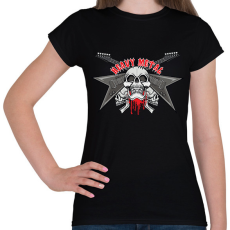 PRINTFASHION rock - Női póló - Fekete
