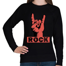 PRINTFASHION rock - Női pulóver - Fekete női pulóver, kardigán