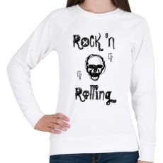 PRINTFASHION rock'nrolling - Női pulóver - Fehér