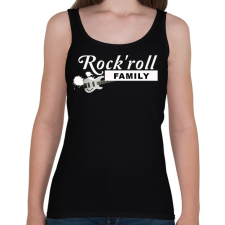 PRINTFASHION ROCK'ROLLE FAMILY - Női atléta - Fekete női trikó