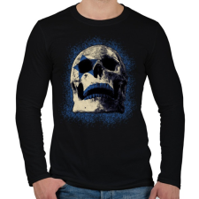 PRINTFASHION ROCK SKULL - Férfi hosszú ujjú póló - Fekete férfi póló
