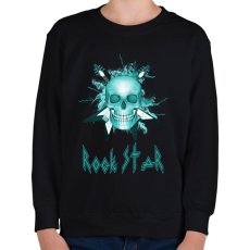 PRINTFASHION rock star - Gyerek pulóver - Fekete