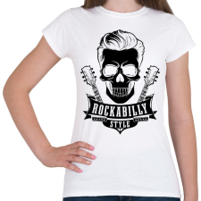 PRINTFASHION Rockabilly 2 fekete - Női póló - Fehér női póló
