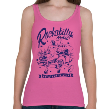 PRINTFASHION Rockabilly baby - Női atléta - Rózsaszín női trikó